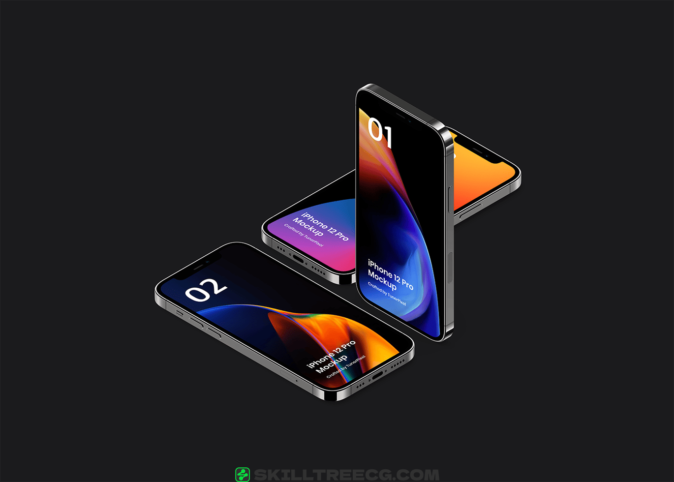 图片[3]-iPhone 12 Pro Isometric Mockup 11.0（667815）-技能树
